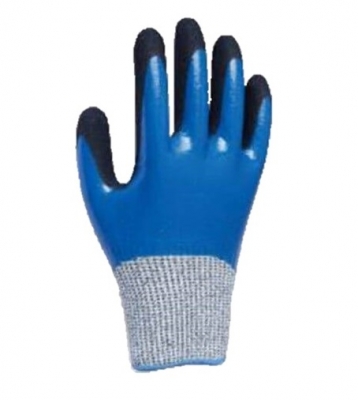 Par Guante Anticorte G13 Gamisol N1003 Hppe Doble Bano De Nitrilo