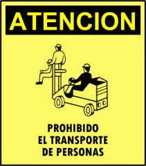 Cartel Linea Atención Prohibido El Transporte De Personas
