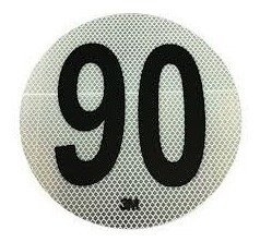 Circulo Máxima Velocidad 90 Reflecivo Iram 3952