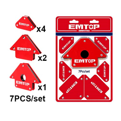 Juego De Escuadras Magneticas 7 Pz Emtop Emwh7002