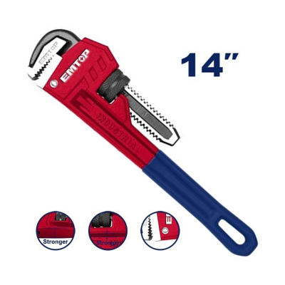 Llave Para Caño Stilson Industrial 350Mm Max.50Mm Emtop Epwh1401