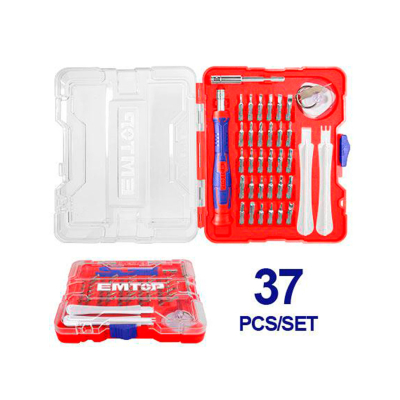 Set Destornillador Precision 37Pz Industrial Emtop Ebst03702