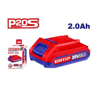 Bateria 20v 2amp Lithium-ion Emtop Ebpk20011