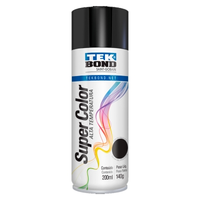 Pint.spray Metalizado Negro 200 Ml/140 Gr Tek-bond