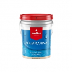 Pintura Para Piscinas Aquamarina Azul  X 10lt Andina Aqm10