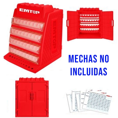 Caja Dispenser De Mechas 340x320x430 32 Gavetas. Emtop Epbx12688