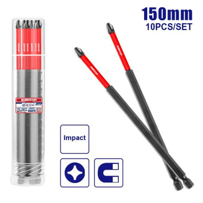 Punta Magnetica Alto Impato Ph2X150Mm X 10 Unid Emtop Esbtmph263