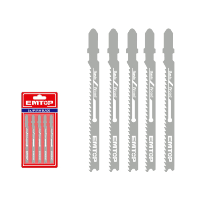 Set 5 Sierras Caladoras Madera 74Mm 10Tpi Conicos Emtop Ejsbt101B