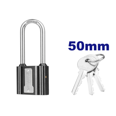 Candado Hierro 50Mm Largo Cil Bce Cpo Revestido 3 Llaves Emtop Epdkr5001L