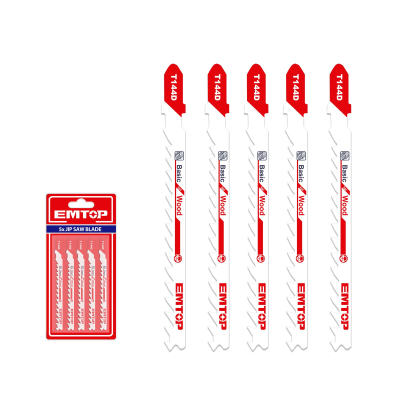 Set 5 Sierras Caladoras Madera 74Mm 6Tpi Laterales Emtop Ejsbt144D