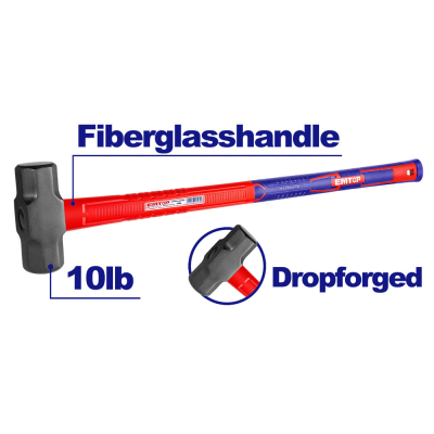 Maza Forjada Cabo De Fibra 10Lb-4,5Kilos Cabo 90Cm Emtop Ehamsl10