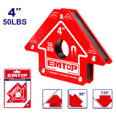 Escuadra Magnetica 4Pulg 591Gr 155X102X17Mm Emtop Emwh50042