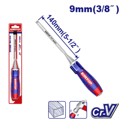 Formon Para Carpintero Crv 9Mm Emtop Ewcl0901