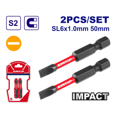 Set X 2U Punta Magnetica Alto Impacto Sl6 X 50Mm Emtop Industrial Esbtm5Sl650