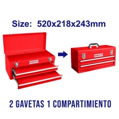 Caja Metalica C/2 Cajones Industrial 520x218x243mm Emtop Etbx0202