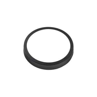 Plafon Led Redondo 12W Fria Negro Etheos Plr12Lf