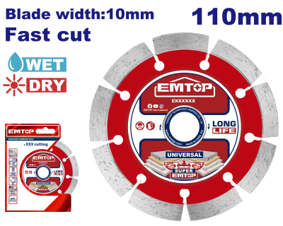 Disco Widia Segmentado 110Mm X 20Mm Emtop Eddc011102