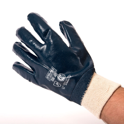 Guante Nitrilo Azul Puño Tejido Steelpro 301000840198