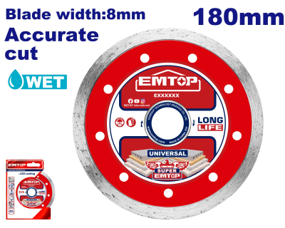 Disco De Widia Continuo 180Mm Industrial Emtop Eddc021802
