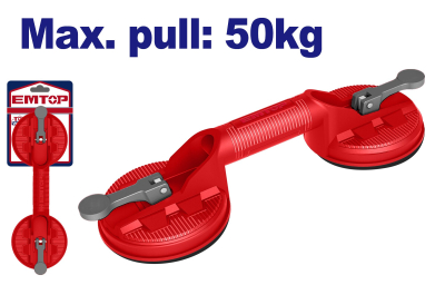 Ventosa Doble 115Mm Abs 50Kg Emtop Emkr1G50