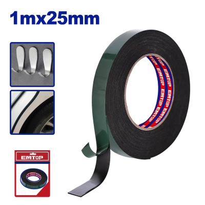 Cinta Doble Faz Ixpe Foam 25Mm X 1Mm Tv Emtop Empn8K25