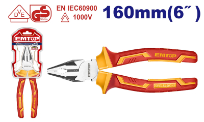 Pinza Universal 160Mm Industrial 1000V. Cr-V Emtop Eplrc0631