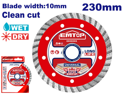 Disco Turbo 230Mm Seg 10Mm Emtop Eddc032302