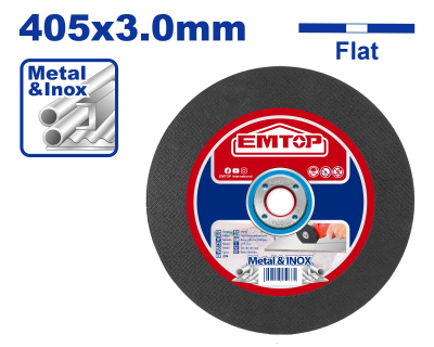 Disco De Corte 405X3X25,4Mm Metal E Inox Emtop Eacd304051