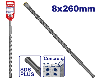 Mecha Sds Plus Industrial 8X260Mm Super Emtop Ehdr10804