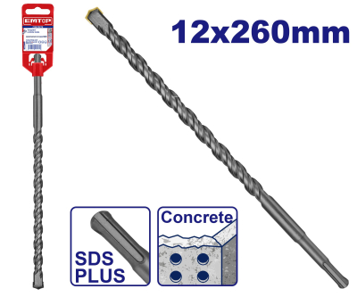 Mecha Sds Plus Industrial 12X260Mm Super Emtop Ehdr11204