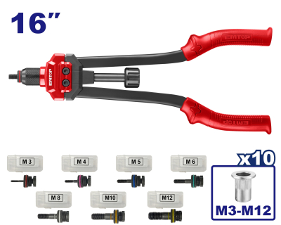 Remachadora Tipo Fuelle De Inserto Roscado M3-M12 Top Value Emtop Emhr5B16