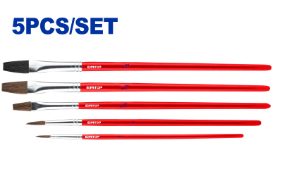 Set De Pinceles Artisticos 5 Pzs Top Value Emtop Emxa1K05