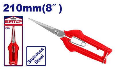 Tijera Ac Inox Viñatera 210Mm Emtop Emsx5608