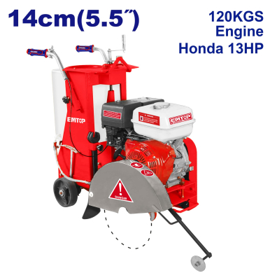 Cortadora De Concreto A Explosion 13Hp Honda Gx390 Super Emtop Efsw131201