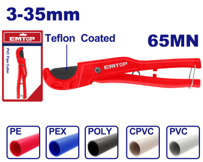 Cortatubos De 3-35Mm Cpo De Aluminio 207Mm Top Value Emtop Empc54636