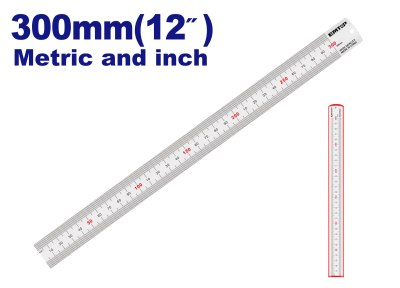 Regla Ac Inox 300Mm Ancho 25Mm Top Value Emtop Emru1330