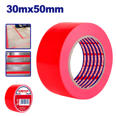 Cinta Demarcacion Multiuso 50Mm X 30Mt Roja Emtop Empn4H35