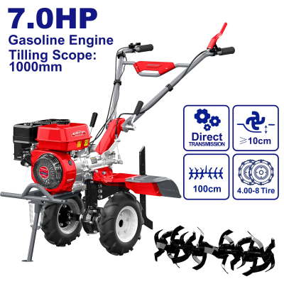 Motocultor Naftero 7Hp Ancho Max 1Mt Emtop Etlr1002