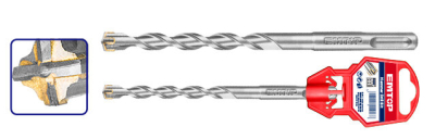 Mecha Sds Plus 4 Puntas Industrial 10X260Mm Emtop Ehdr221004