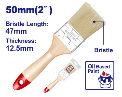 Pincel Cabo Madera 50Mm Ancho 12,5Mm Emtop Empb2902