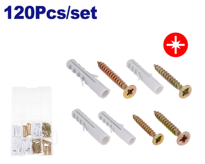 Set Surtido 120 Tornillo Y Tarugo Tv Emtop Emxt3B01