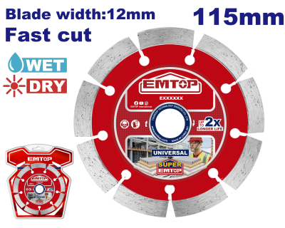 Disco Widia Segmentado 115M S12Mm Industrial Emtop Eddc011151
