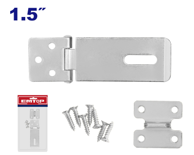 Porta Candado Galva 1,5 Pul-20Mm Esp 1,1Mm C/Tor.emblistado Emtop  Eman2115
