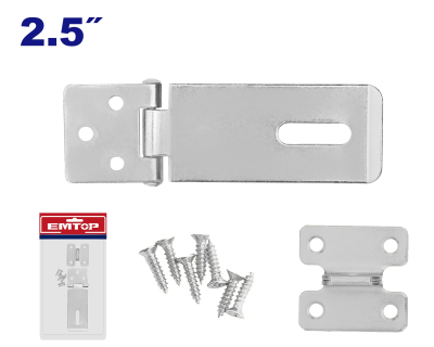 Porta Candado Galva 2,5 Pul-26Mm Esp 1,4Mm C/Tor.emblistado Emtop  Eman2125