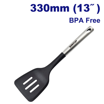 Espatula Espumadera Cuadrada Nylon Inox Bpa Free 34,5Cm Emtop Emsst1100