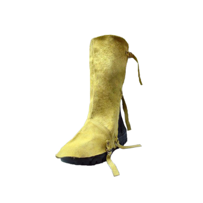 Par De Polaina Descarne Con Tira Y Hebilla, Ajuste 1/2 Luna Metalica Segod Ps01