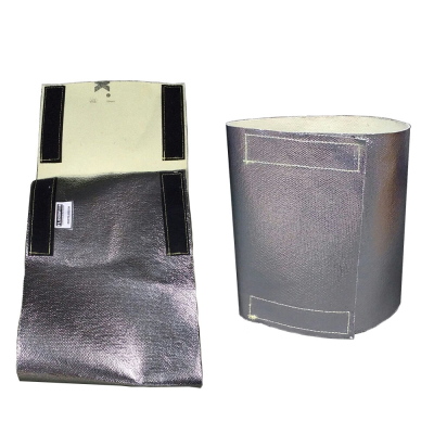 Faja Cubre Soldadura Kevlar Aluminizado Con Abrojo. 8 Pulg.