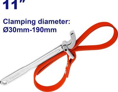 Llave Saca Filtro Forj 11 Pulg Correa 820Mm 30-190Mm Emtop Emaw3311