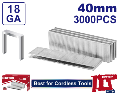 Grampa 18Ga 40Mm X 3000 Uni Emtop Enal18403