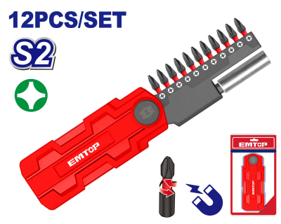 Set De Puntas Ph 25Mm S2-Impac 12 Unid Emtop Emsv3K02